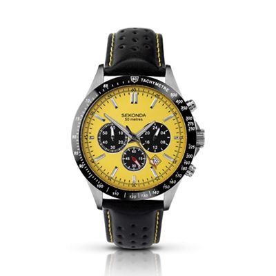 Men's black chronograph watch 3378.27
